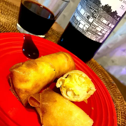 「李錦記 コチュジャン」を使ってみたSnapdishの料理・レシピ写真:海老と筍の春巻き😋🍷💕✨