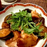 ナスと豚コマのみぞれ煮|Yuki Kamogawaさん