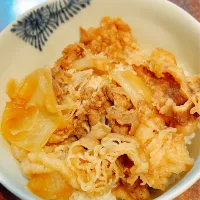 吉野家の牛丼の具で牛丼|しえりママさん
