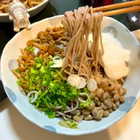 納豆とナメコと大和芋で冷たいお蕎麦|Takeshi  Nagakiさん