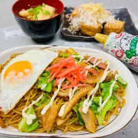 「筍と春キャベツの焼きそば」