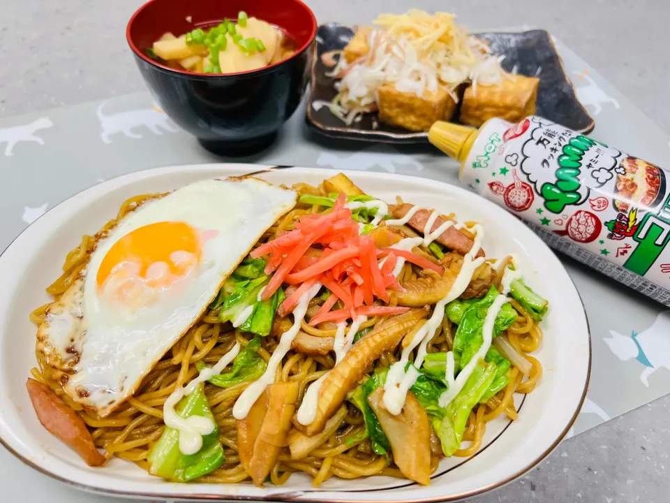 「筍と春キャベツの焼きそば」|バシュランさん
