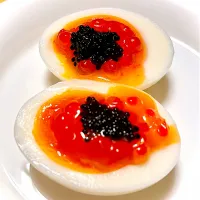半熟卵の魚卵のせ|NAKAchangさん