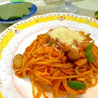 4月最後の日のお夕飯はナポリタン🍝|Seikoさん