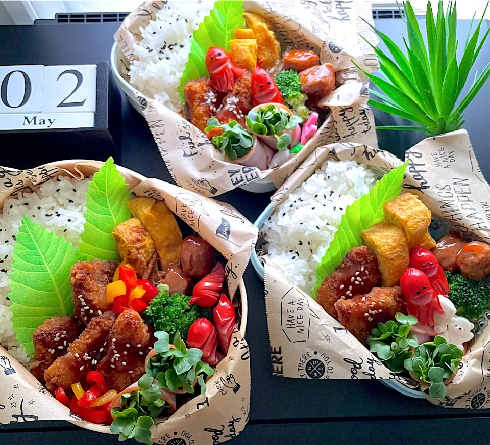 5月　男子中学生弁当|お弁当記録がんばるぞ💪さん