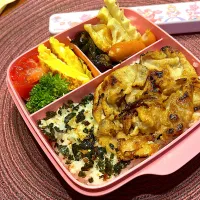 今日のお弁当🍱　　　　　　　　　　　　　　　　豚の塩麹焼き弁当|mokoさん