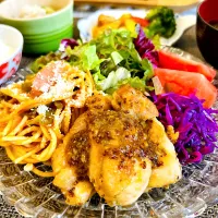ハニーマスタードチキンの献立| M⭐︎さん