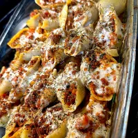 Stuffed beef Italian sausage shells🐚🐚|Tawanjaさん