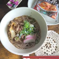 お家吉野家〜で肉そば🍜