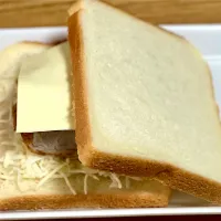 ☆チーズトンカツサンド|まぁたんさん