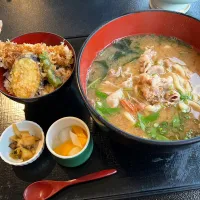 肉うどん＋小天丼|toshi,I🍴さん
