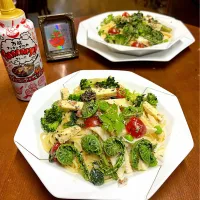 春パスタ＊こごみ＊筍＊サヤエンドウ🫛チーズ🧀ヤマサ万能クッキングタレ＊ガーリック🧄ペッパー|henryさん
