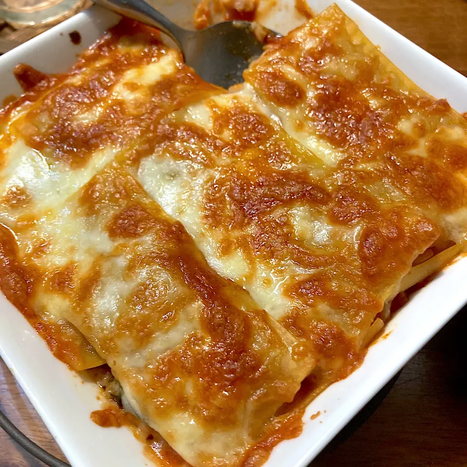 チキントマト煮のラザニア風|CHIZUさん