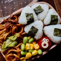 漢の…次女用🍱連休前の焼きそば弁当|ᵏᵒᵘさん