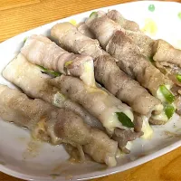 豚バラアスパラ巻きinチーズ|みいもさん