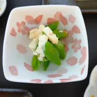 スナップエンドウのチーズ和え|ぽんすけさん