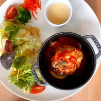高知県立牧野植物園内「C.L.GARDEN」トマトハンバーグのココットランチ|Hiro Yanさん