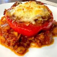 Colorful Stuffed Peppers with Eggplants and Mushrooms|Laki Maikaʻiさん