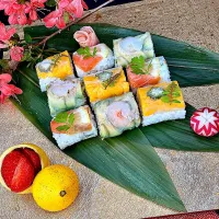 彩りロール寿司