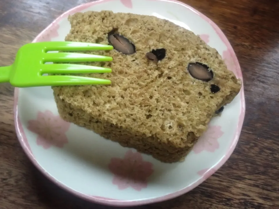 抹茶と黒豆の煮物のレンチンケーキ|にんにくと唐辛子が特に好き❤️(元シャリマー)さん