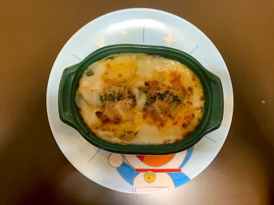 ヤヨイサンフーズポテト＆ベーコングラタン|ばーさんさん