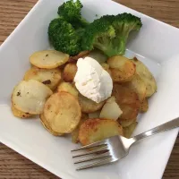 「Baked potatoes morning」
朝から ジャガイモ を焼く💦|ばくあんしゃさん