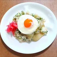 ネギレタス卵炒飯、紅生姜|ナナさん