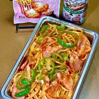 もしテキ屋さんが健康志向で「減塩」を意識してお祭りでナポリタンを提供したら|ichiさん