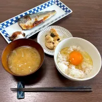 サバの塩焼き、しぎ焼き定食|dashi menjiroさん