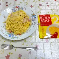 Ever Eggで濃厚カルボナーラ|よねさんさん