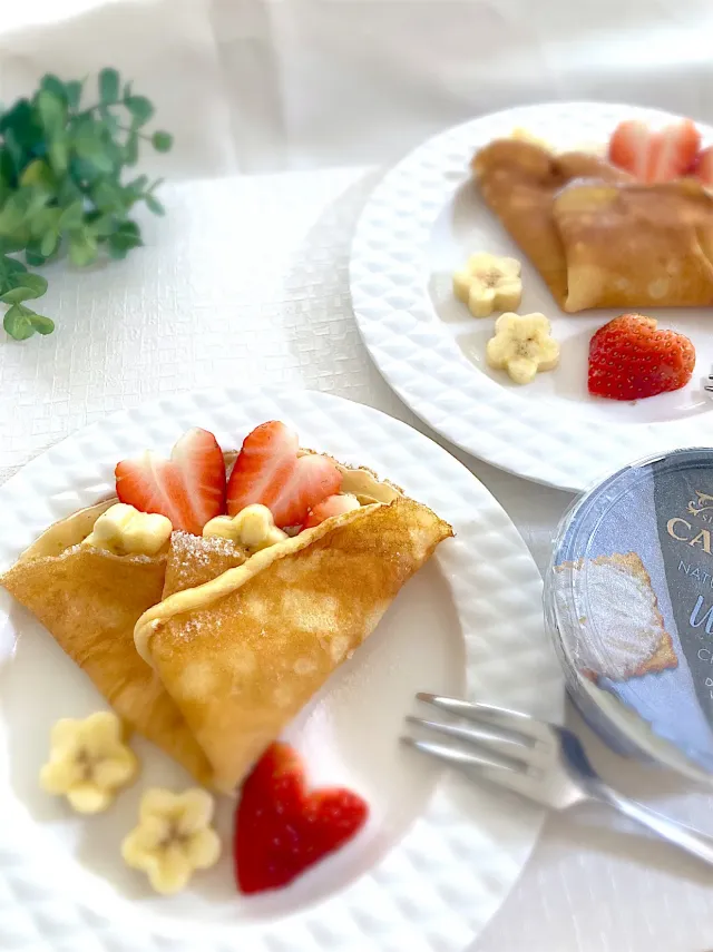 Snapdishの料理・レシピ写真:クレープ　母の日｜母の日ギフト特集♡