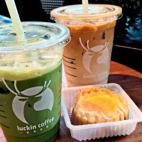 Matcha & coconut latte~😍Guangzhou Airport|🍒lynnlicious🍒さん