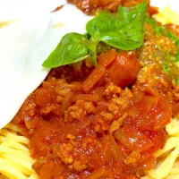 ナポリに近いミートソーススパゲッティ🍝|笑福さん