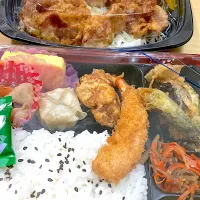 幕の内＆唐揚弁当(オリジン)|なおさん
