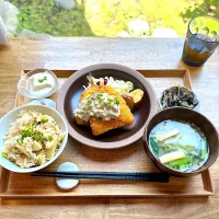 アジフライ定食|ともえ☆さん