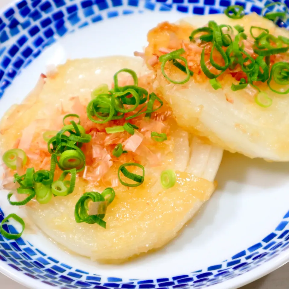 新玉ねぎのとろとろ塩だれステーキ|まゆさん