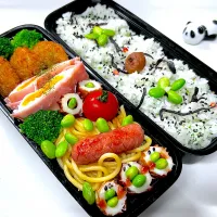 今日の弟のお弁当🍱です　今日も部活