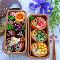 🎏鯉のぼりおいなりさん
🌼こどもの日弁当🌼