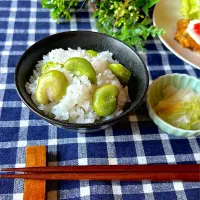 そら豆ごはん|リンリンさん