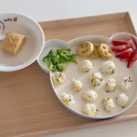 一歳息子の朝ごはん🍙|anjuさん