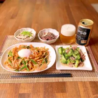 豚バラキムチ焼きうどん 温玉のせ|Ruotoさん