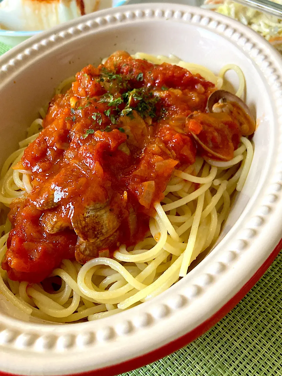 トマト🍅あさりパスタ🍝|ジュンコ バイヤーさん