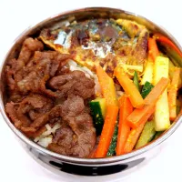 鯖タンドリー＆ラム炒めのお弁当|きつねさん