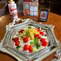 チキンサラダ🥗タケノコ＊エンドウ🫛タルタルソース＊ヤマサ万能クッキングタレ＊ガーリック🧄ペッパー|henryさん