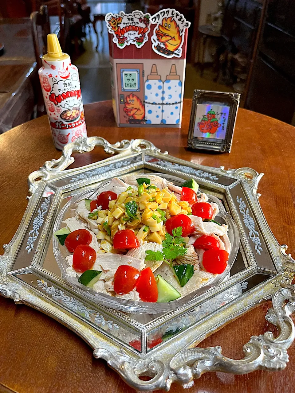 チキンサラダ🥗タケノコ＊エンドウ🫛タルタルソース＊ヤマサ万能クッキングタレ＊ガーリック🧄ペッパー|henryさん