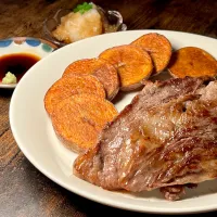 訳あり！？国産牛ステーキ＆ポテトフライ