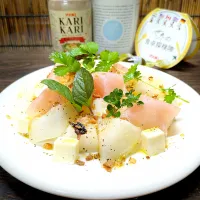🌏『世界の食卓探検隊』🇮🇹イタリア料理
【🇮🇹パパイヤメロンのアンティパスト 】