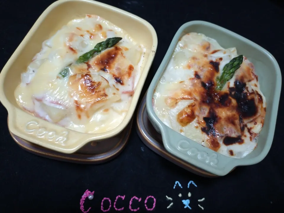 新じゃがいもとベーコンのグラタン✨|cocco+さん