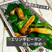 🫑エリンギピーマンカレー炒め🫑|ボナペティさん