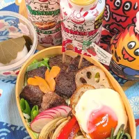 本日のお弁当〜Yummyガーリックペッパーでミニステーキ弁当| f.1125beさん